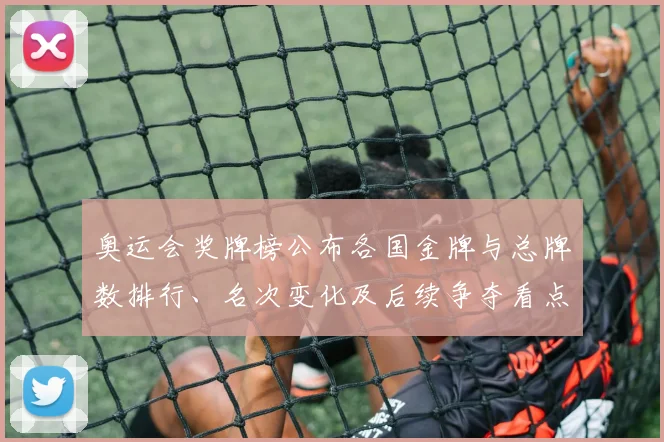 奥运会奖牌榜公布各国金牌与总牌数排行、名次变化及后续争夺看点
